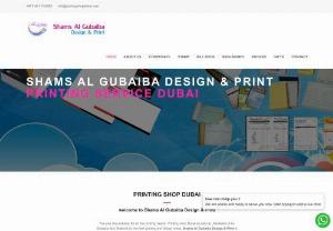 Printing Shop in Dubai - We at Shams Al Gubaiba Design & Print - Printing shop in Bur Dubai has the best printing and design ideas and are completely satisfied with our printing services in Dubai.