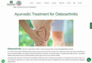 Ayurvedic Treatment For Osteoarthritis In India - Osteoarthritis is a degenerative joint disease characterized by the breakdown of cartilage and the underlying bone. Ayurveda has many therapies to offer in the treatment of osteoarthritis. These include yoga, meditation, and the appropriate use of herbal therapies, Ayurvedic treatment of Osteoarthritis prevents further deterioration in the joints and rejuvenates damaged cartilage.