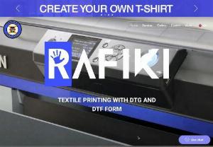 Rafiki sro - we offer quality DTG/DTF printing on various types of textiles. Our company specializes in digital printing on textiles using DTG/DTF technology