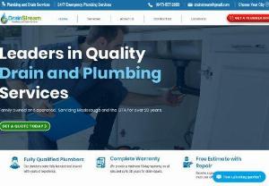 Drain Stream - Your local plumbing experts servicing Mississauga and the GTA for over 20 years. Family owned and operated, fully licensed and insured.