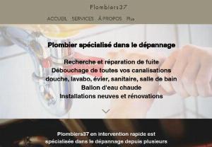 Plombiers37 - Troubleshooting, Emergency, Unclogging, Repairing all leaks Renovations and new installations. Replacement of water heaters, toilets, faucets