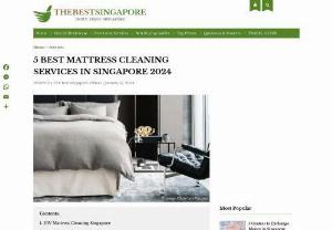 5 BEST MATTRESS CLEANING SERVICES IN SINGAPORE 2023 - Have you ever pondered the extent of cleanliness when it comes to your mattress? Are you aware of the hidden secrets lurking within?  Although our mattress may present a pristine appearance, it harbors minuscule particles that pose potential hazards to our well-being. These particles encompass dust mites, bacteria, viruses, and various other detrimental components that you most certainly wouldn't want to encounter within your bedroomor anywhere in proximity, for that matter.  To...