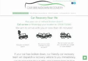 Car Recovery Near Me - Contact Car Recovery Near Me now if your car has broken down and you require immediate roadside recovery assistance, anywhere in London and the UK.