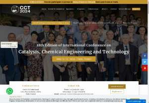 18th Edition of International Conference on Catalysis, Chemical Engineering and Technology - We invite you to join us at CCT 2024, the 18th International Conference on Catalysis, Chemical Engineering and Technology. This highly anticipated event will be held in Paris, France from June 17-19, 2024, in a combining online and onsite participation options.   With the theme 