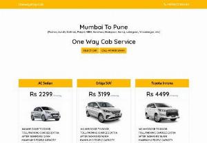 Best Cab Service Mumbai To Pune - Looking for the Best Cab Service Mumbai to Pune, Navi Mumbai To Pune, Thane to Pune? Enjoy safe and reliable rides with our experienced drivers and unbeatable fares. Book a one-way cab from Mumbai to Pune with the best rates guaranteed. Get the best rates and discounts on your Mumbai To Pune Cab Booking today.