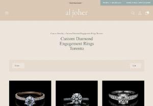 engagement rings toronto Al Joher - Having a custom engagement ring is an excellent way to express your love. Your relationship is unique, and what better way to symbolize your love than to create a custom engagement ring? No pre-designed engagement ring can capture the uniqueness of your relationship, and a custom ring will be so meaningful for years to come. Thats why we do custom diamond engagement rings in addition to our ready-to-wear creations.