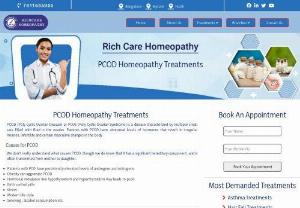 Homeopathic Cure, Medicine & Treatments for PCOD - PCOD Treatment- Patients with PCOD have abnormal levels of hormones that result in irregular menses, infertility & certain masculine changes. Talk with doctors.