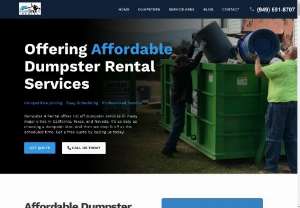 Dumpster 4 Rental - Dumpster 4 Rental has been the top-rated company in the United States for over 10 years running. Providing dumpsters for anything from small household projects to large construction sites. No job is too big or small- whether youre remodeling your home, doing some spring cleaning, tackling a heavy-duty yard project, or trimming trees, we have the perfect-sized dumpster for you.