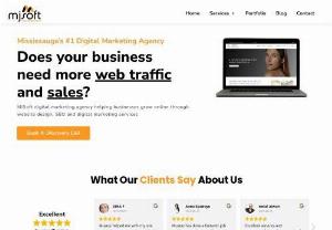 Mississauga Web Design & Digital Marketing Services - MJSoft: We help you grow your business online through website design, search engine optimization SEO and digital marketing services in Mississauga and Greater Toronto Area