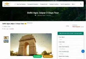 Screenshot of 3-Day Delhi, Agra, and Jaipur Tour Package