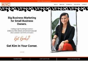 Kim In Your Corner - Insightful Ideas. Invaluable Assets. Freelance Marketing expert helping small to mid-size businesses take action on copywriting, advertising, marketing and lead generation strategies. Got Goals? Get Kim In Your Corner!