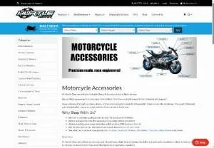 Screenshot of Hurtle Gear Motorcycle Accessories