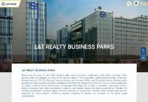 Title - L&T Realty - Business Parks - The world of L&T Realty business parks, where innovation, collaboration, and growth converge! These dynamic parks are designed to cater to the specific needs of the Information Technology/Information Technology Enabled Services (IT/ITES), Banking, Financial Services, and Insurance (BFSI), and IT Ancillary sectors. Business parks dedicated to these industries provide a conducive environment for companies to thrive and excel in today's digital age