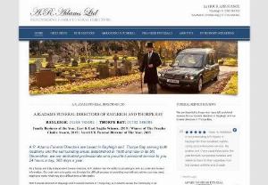 A R Adams Funeral Directors - A.R. Adams Funeral Directors Ltd is an independent, family-run company.  Established in Bow, London in 1900, it is now in its 5th generation. With offices in Rayleigh and Thorpe Bay, A.R. Adams serves the community in all surrounding areas.