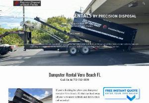 Vero Beach Dumpsters by Precision Disposal - Looking for a reliable dumpster rental service in Vero Beach, FL? Choose Dumpster by Precision Disposal for top-notch solutions tailored to your needs.