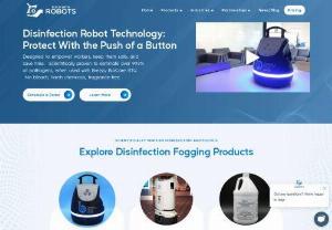 Autonomous Disinfection Robots - Build With Robots - Our disinfecting robots are designed to empower workers, save them time, and keep communities safe at the push of a button.