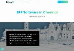 ERP Software in Chennai - GwayERP is an Indian based company with head office located at Chennai. The company marked it footprint into ERP Software in Chennai since 2016 as the metro city is moving towards the Industrial hub.