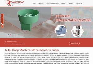Toilet Soap Machine Manufacturer in India - We produce toilet soap machines, including batch soap machines and toilet soap machines, and export them from India and Ahmedabad. We offer quality control for the supplied toilet soap-making equipment.  When you work with us on your toilet soap manufacturing machine needs, you&#39;ll receive effective productivity.