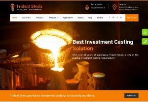 investment casting manufacturers in india | investment casting india - Trident investment casting supplies high quality precision investment castings in a wide range of materials for industrial . We have a leadership position investment casting India.