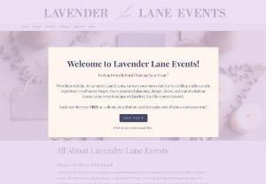 Lavender Lane Events - Lavender Lane Events is a boutique event planning and rental company dedicated to creating magical events. We offer personalized service, unique event design, and a stress-free planning experience for weddings, corporate events, birthdays and more. Our team collaborates closely with clients to bring their visions and dreams to life. At Lavender Lane Events, we believe every event deserves to be unforgettable