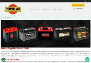 best car batteries in uae - We are the top auto spare parts company in UAE offers best car batteries in UAE. We are one of the leading battery suppliers in Abu Dhabi. We provide different brands of batteries.