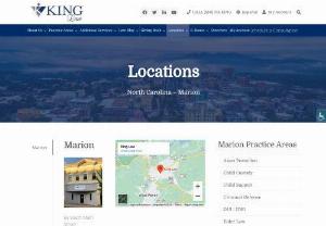King Law - King Law is a Family Law, Estate Administration & Elder Law, Criminal Law, and Civil Litigation. law firm serving Marion, North Carolina, Mecklenburg County and all of Upstate South Carolina and Western North Carolina. Phones are available 24 hours a day, all year long. Our goal is to meet with you the same day or within 24 business hours. || Address: 69 South Main Street, Marion, NC 28752, USA || Phone: 828-652-3334