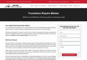 Best Foundation Repairs Malden - United Masonry and Construction - Discover the Best Foundation Repairs in Malden! Trust United Masonry and Construction for Expert Solutions. Get a Stronger Foundation Today! 