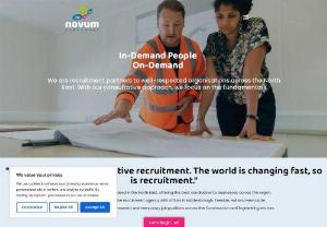 Novum Personnel - We are a North East recruitment specialist, offering the best candidates to businesses across the country.  Phone Number: 01482 390414