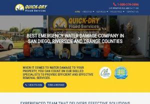 Quick-Dry Flood Services - If you need emergency flood services in Escondido, San Marcos, Valley Center, Ramona, Rancho Bernardo, and beyond, Quick-Dry Flood Services is your go-to option. We're a reputable water damage removal company that has been helping clients deal with these unpredictable events since 1968. We're your first choice for water removal, sewage mitigation, and mold remediation services.  Address: 2350 Meyers Ave Escondido, CA 92029 Phone: (760) 744-2212