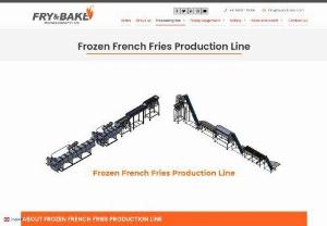 Frozen French Fries Production Line-Fry And Bake Technologies Pvt. Ltd. - ABOUT FROZEN FRENCH FRIES PRODUCTION LINE   A frozen  French fries production line is a highly advanced food processing system designed to automate the entire process of making French  fries from raw potatoes to the final packaging. The line includes a range of machines, such as potato washing and peeling machines,   cutting machines, blanching machines, frying machines, seasoning machines, and packaging machines.   The entire process is monitored and controlled by a computerized...