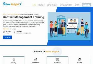 Conflict Management Training Courses Online - Improve your conflict management Techniques with Conflict Management Training. Get Hands-On Soft Skill Leadership Training from professional Shine BrightX mentors today.