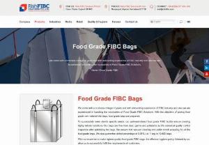 Food Grade FIBC Bags Manufacturer - Rishi FIBC Solutions - We come with a business vintage of years and with astounding experience of FIBC industry and also we are experienced in handling the necessities of Food Grade FIBC Solutions. With the objective of putting food grade raw material into bags, food grade bags are prepared.