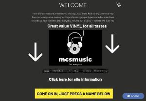 mcsmusic - Here at mcsmusic we not only provide you with Quality Vinyl Albums, singles (either 12 or 7
