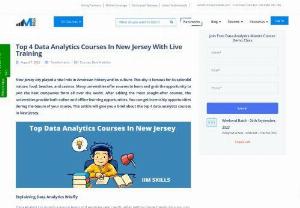 Data analytics courses in New Jersey - Explore data analytics courses in New Jersey to gain valuable skills in processing, interpreting, and utilizing data for business insights. These courses cover topics like data visualization, statistical analysis, machine learning, and database management. Whether you&#39;re a beginner or seeking advanced training, various institutions and online platforms offer flexible learning options to fit your schedule. Enhance your data-driven decision-making abilities, stay ahead in the...