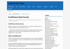 Cyber Security Jobs - Small Business