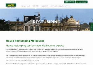 House Restumping | Restumping | Restumping Melbourne|Australian Reblocking - AUS Reblocking provides professional House Restumping Services across Melbourne. One of the leading Restumping Company. Arrange a FREE Quote with us.