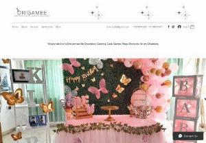 Origamee - Provide End to End services like Decorations, Catering, Cakes, Games, Magic Shows, Fun activities, Photography etc. for any occasions.