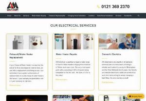 Electrician Birmingham - AM electricians are experts in all domestic electrical jobs and have been providing a reliable and trustworthy service in the West Midlands for 20 years. Our friendly and reliable electricians undertake all electrical work from full re-wiring to simply changing a light fitting. No job is too big or small!