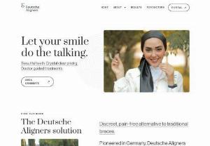 Deutsche Aligners - Deutsche Aligners: Discreet, pain-free teeth straightening in 6 months. Customized treatment plan, led by qualified doctors, with tailored visits for optimal results.