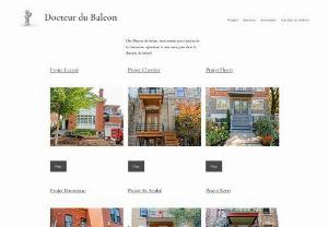 balcony doctor - Docteur du balcon is a manufacturing company that produces stairs and railings in wood, steel and forged aluminum. Both for interior and exterior projects. The company is run by a built heritage carpenter.