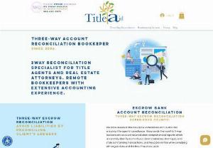 Title Aid - Three-way reconciliation specialist for title agents and real estate attorneys. Remote bookkeepers with extensive accounting experience