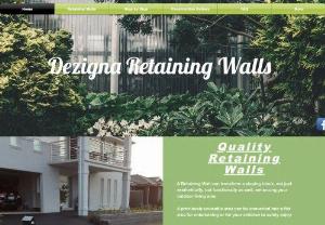Dezigna Retaining Walls - We specialise in all types of retaining walls including Treated Pine and masonry walls.