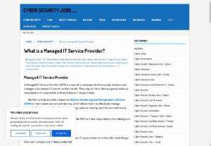 Cyber Security Jobs - IT Service Provider