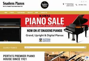 Snadens Pianos - Founded in 1921, Snadens Pianos has a long history of providing a comprehensive range of high-quality pianos and is Perths most trusted and respected name in pianos.  We stock all types of pianos including Digital Pianos, Upright Pianos, Baby Grand Pianos and a select range of Grand Pianos.  Snadens Pianos is the exclusive and only authorised West Australian dealer of KAWAI upright & grand pianos, SHIGERU KAWAI concert grand pianos, RNISCH upright & grand pianos and...