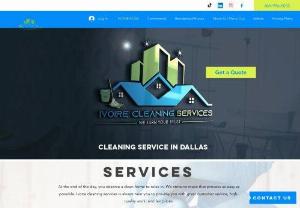 Ivoire Cleaning Services - Ivory Cleaning Services is a reputable cleaning company based in Dallas, known for providing top-notch cleaning solutions to residential and commercial clients. We are a cleaning company located in Dallas and we offer house cleaning, office cleaning, commercial cleaning, airbnb cleaning, and post construction cleaning.