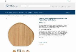 Stanley Rogers Cheese Wood Serving Platter Round Medium - Scandinavian design has long been known for its simplicity and elegance. Our designers have captured that in these modern, distinctive irregular serving platters. They will make a statement of style.