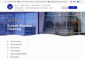 Duluth Window Cleaning - Dependable Window Cleaning Pressure Washing Gutter Cleaning - Window Cleaning Outside we Brush and Rinse entire window area, removing loose soluble debris Inside we scrub Glass Squeegee away all solution