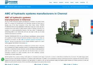 AMC of hydraulic systems manufacturers in Chennai - Contact us for AMC of hydraulic systems manufacturers in Chennai. We offer you best services for AMC of hydraulic systems manufacturers in Chennai.