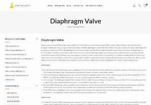 Diaphragm Valve supplier in Tunisia - African valve is a leading Diaphragm Valve supplier in Tunisia