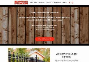 Sager Fencing - Address: W5151 Harper Rd, Monticello, WI 53570, USA || Phone: 608-328-2299